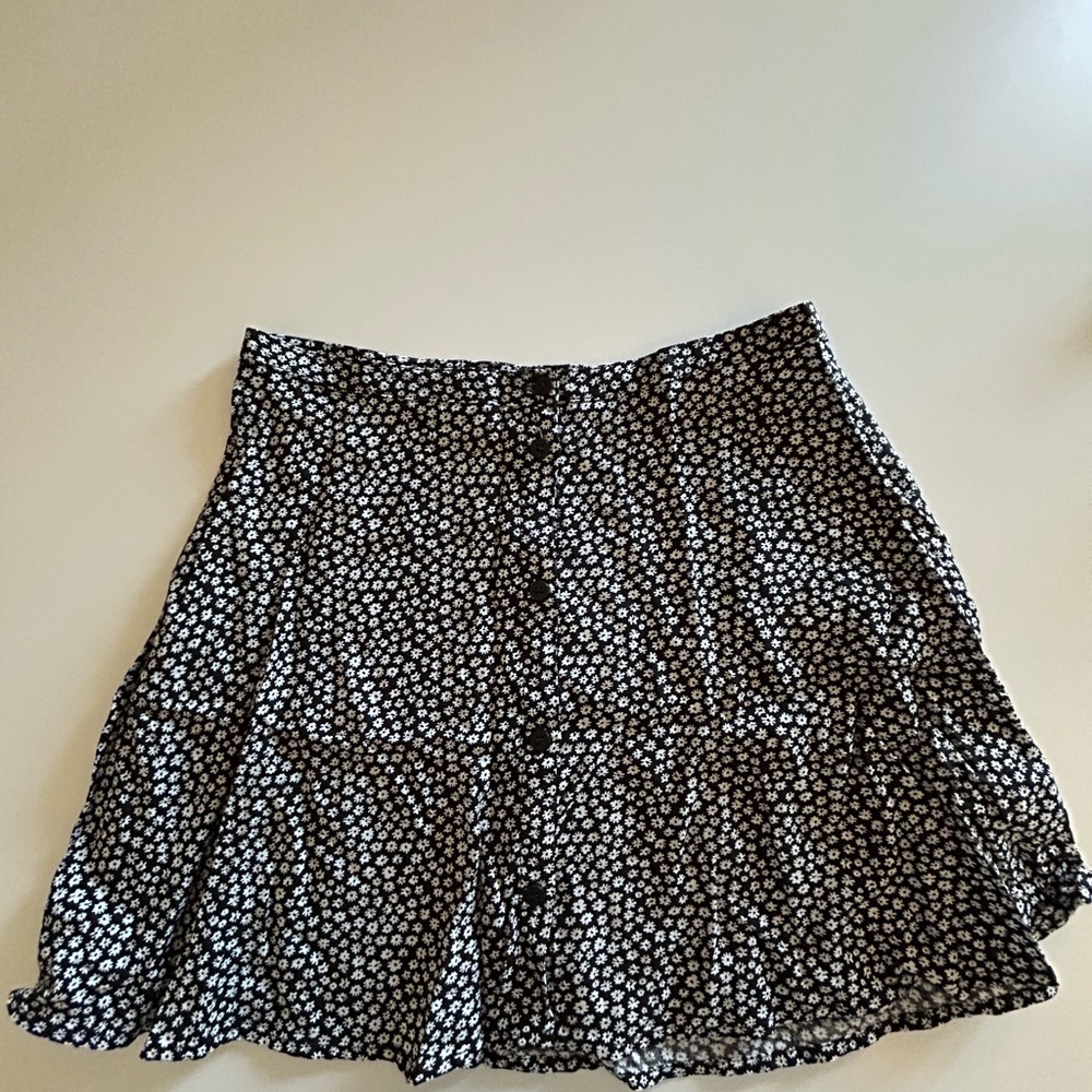 Black and White Polka Dot Skirt